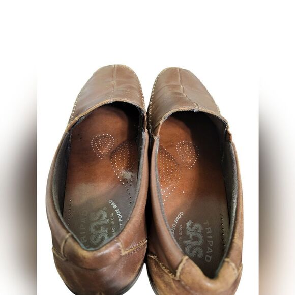 SAS Tripad Comfort Brown Leather Womens Casual Comfort Shoe, 8 - Picture 7 of 13